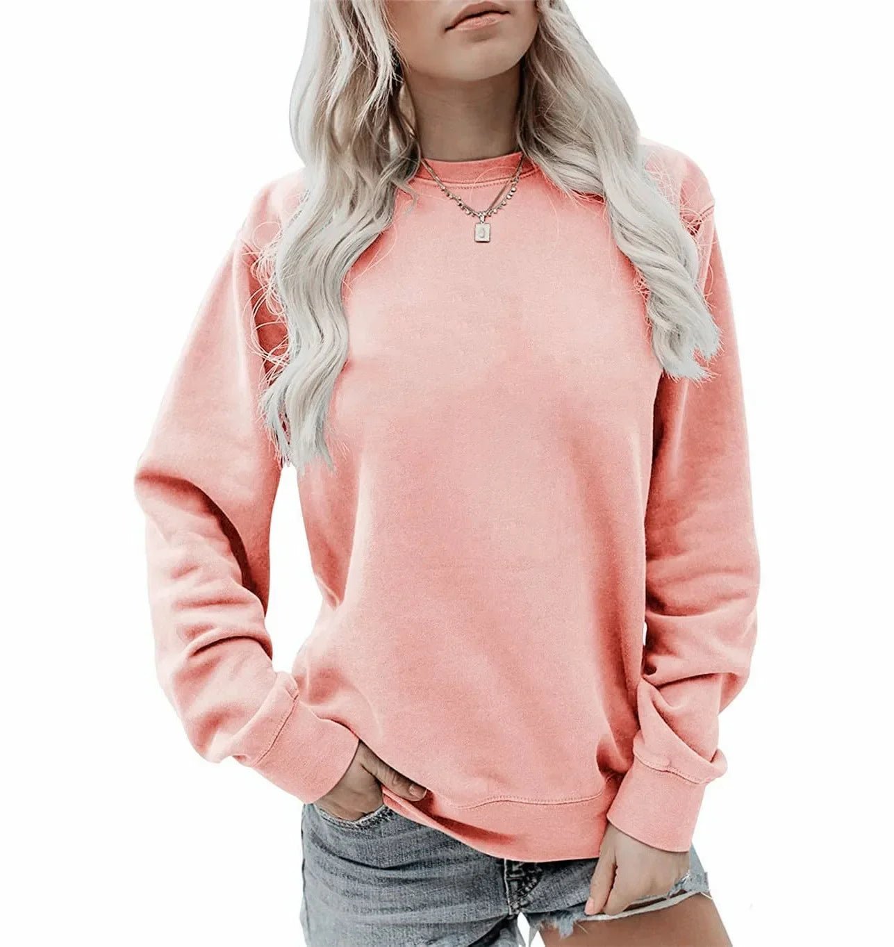 Relaxed Fit" Rundhals-Pullover für Damen - Image 10