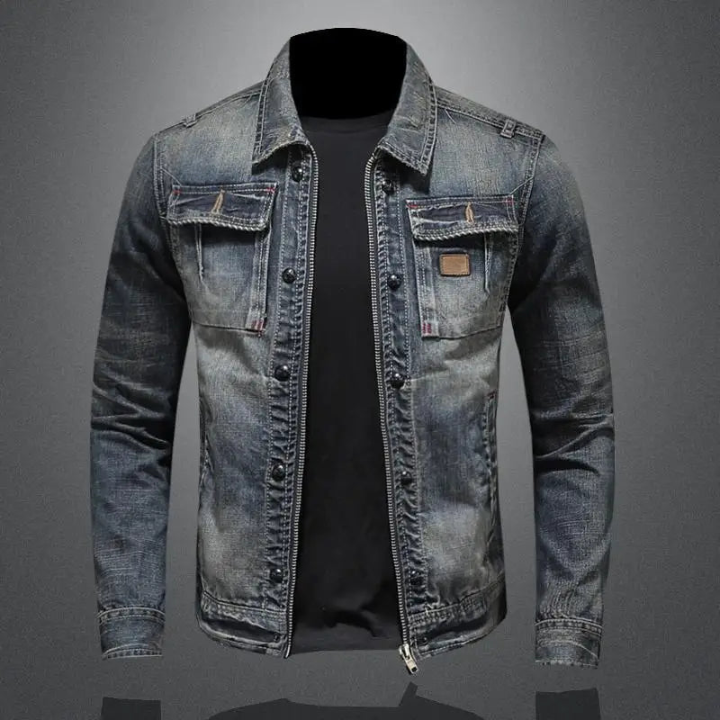 Acid-Wash Jeansjacke für Herren - Image 4