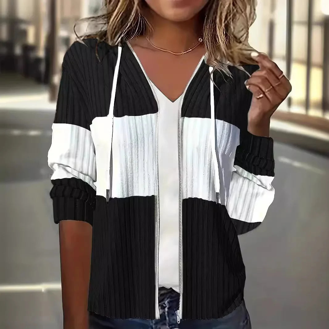 Kapuzen-Sweatshirt mit Reißverschluss für Damen - Image 2