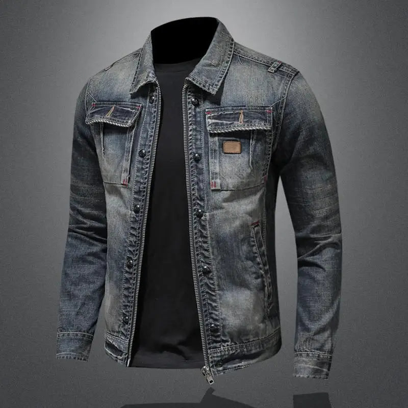 Acid-Wash Jeansjacke für Herren - Image 5