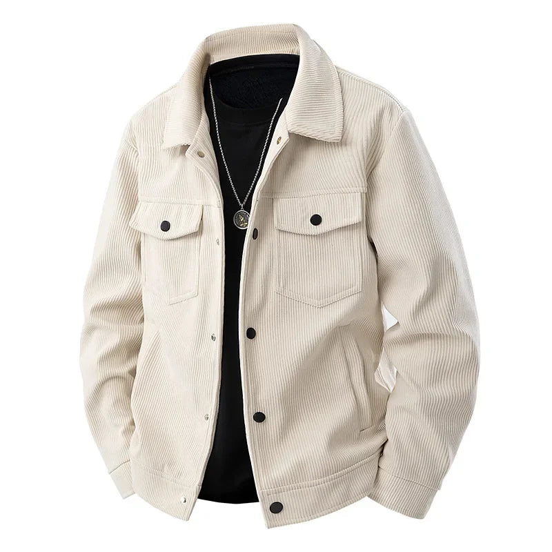 Cordjacke mit Knopfleiste für Herren - Image 2