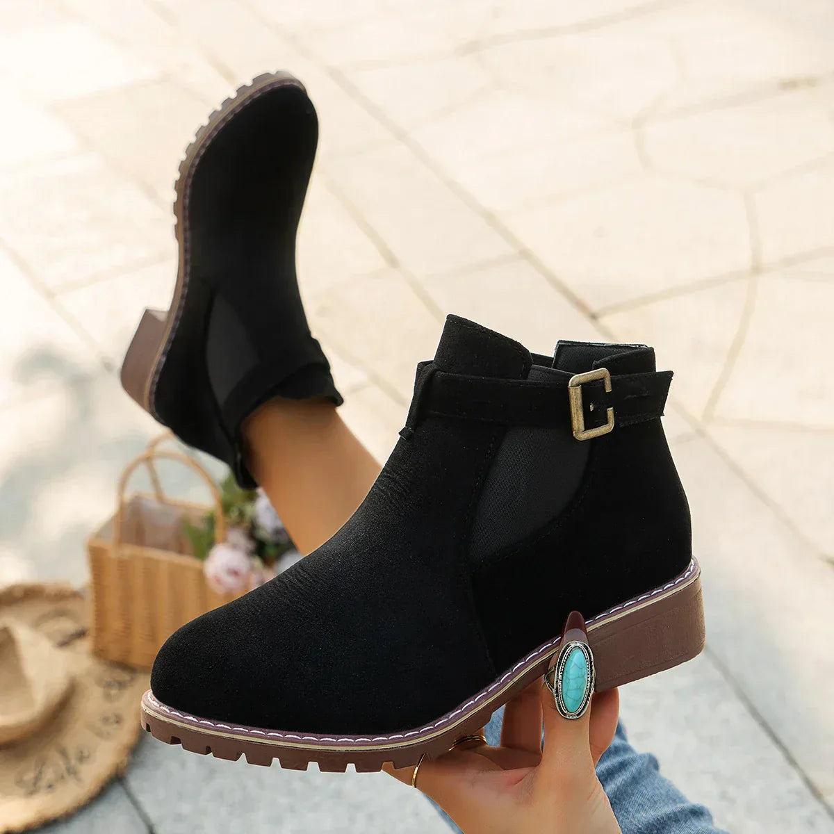 Lässige Damen Stiefeletten mit Absatz für jeden Anlass – Sophia