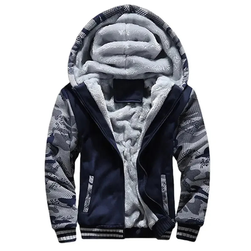 Fleecegefütterter Zip-Up Hoodie für Herren - Image 9