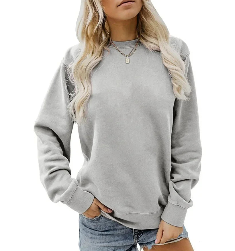 Relaxed Fit" Rundhals-Pullover für Damen - Image 3