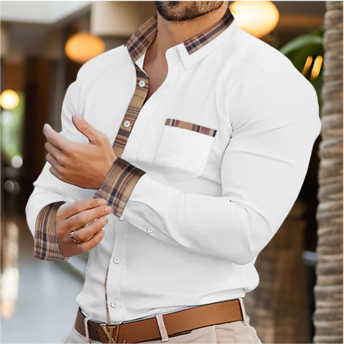 Elegante Herren Bluse für formelle und casual Looks – Marcel