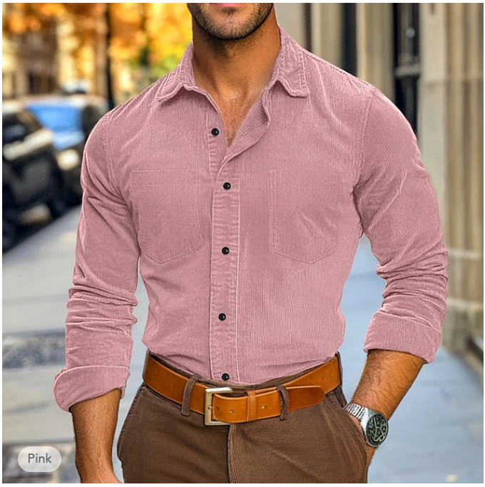 Herren Cordhemd für Herbst und Winter – Felix
