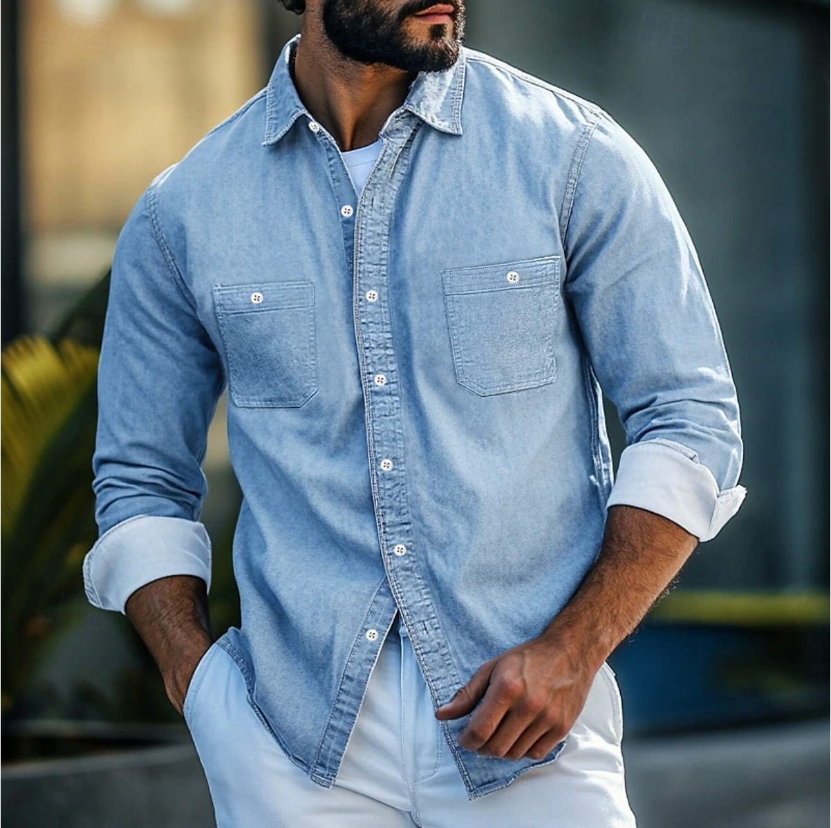 Herren Denim Hemd für zeitlosen Stil – Benjamin