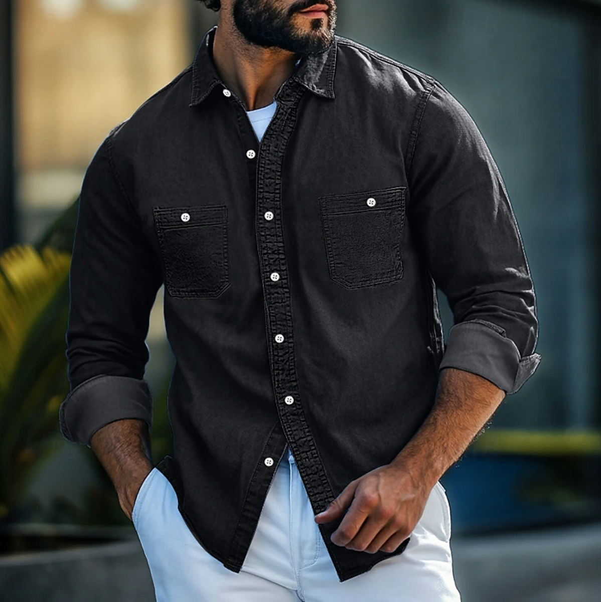 Herren Denim Hemd für zeitlosen Stil – Benjamin