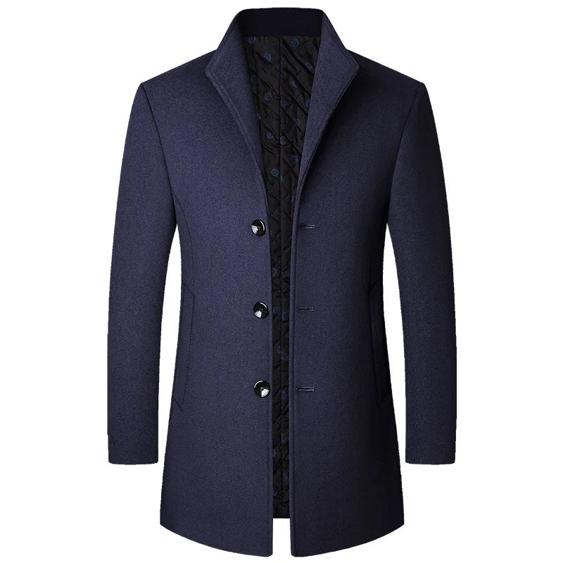 Eleganter mittellanger Mantel für Herren - Image 3