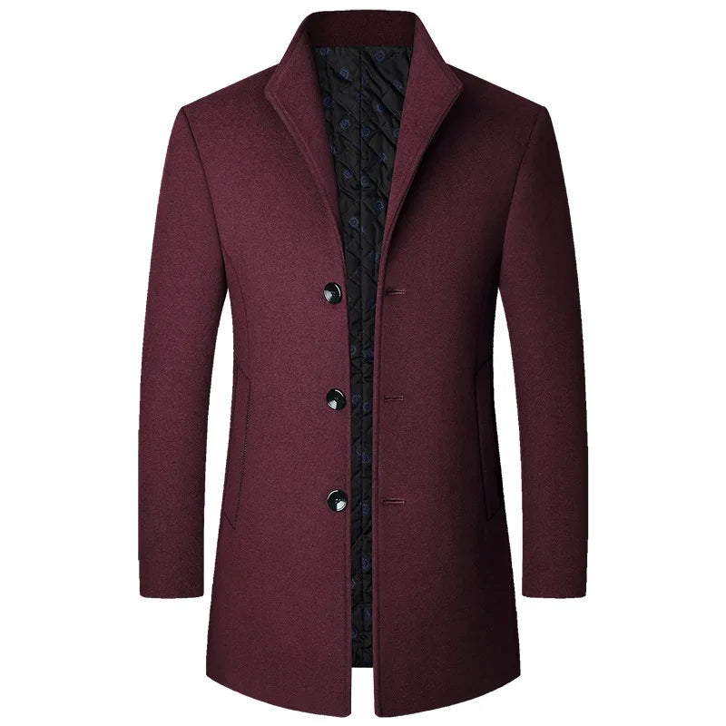 Eleganter mittellanger Mantel für Herren - Image 4