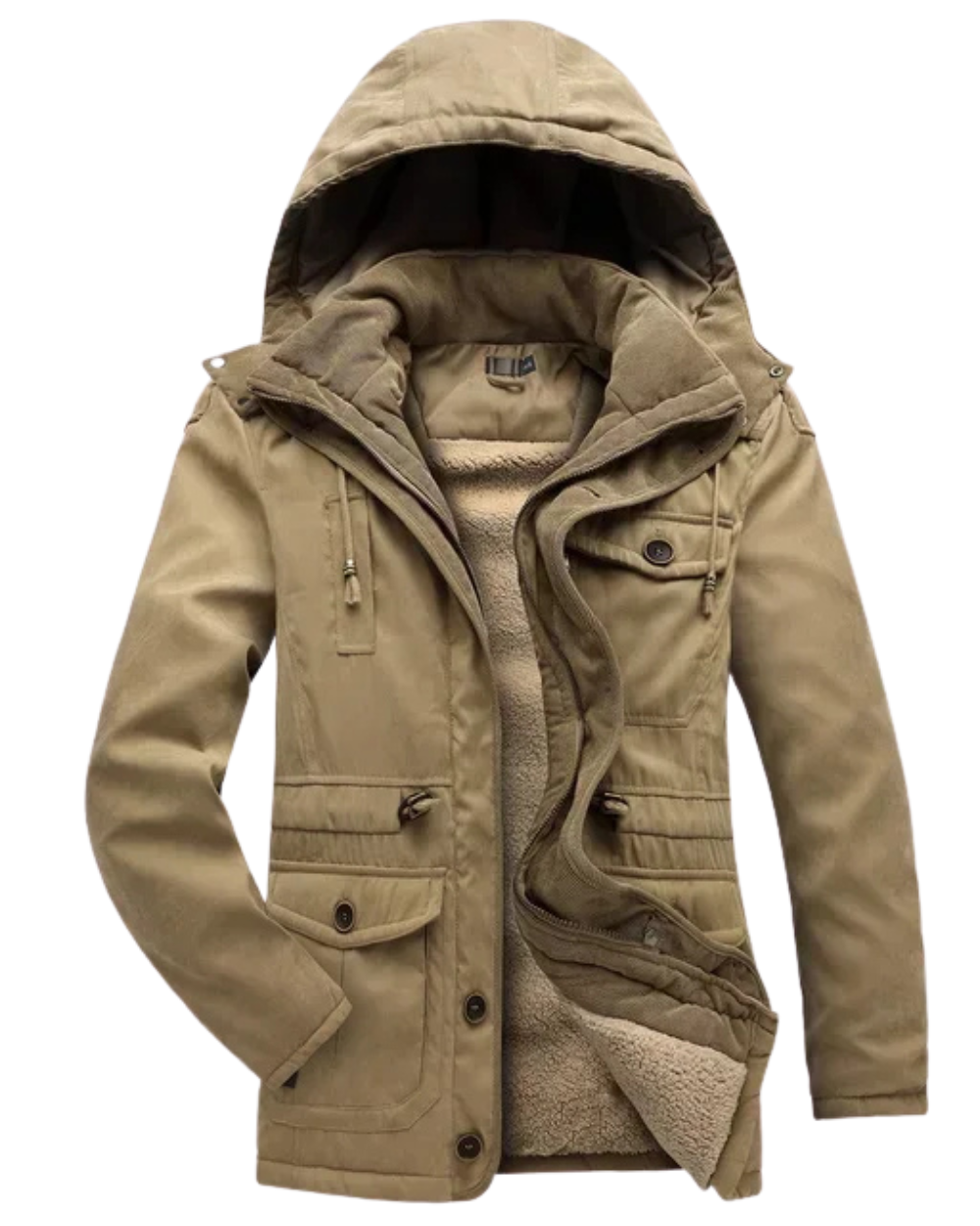 Kapuzen-Militärjacke für Herren - Image 1