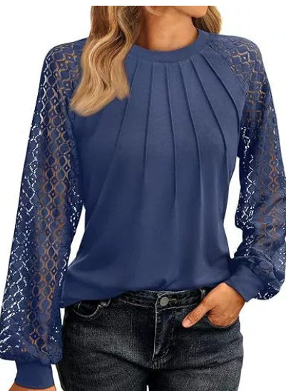 Bluse mit Spitzärmeln für Damen - Image 4