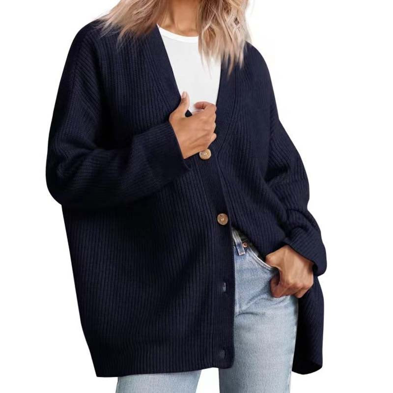 Oversized Strickjacke mit Rippenmuster für Damen - Image 11