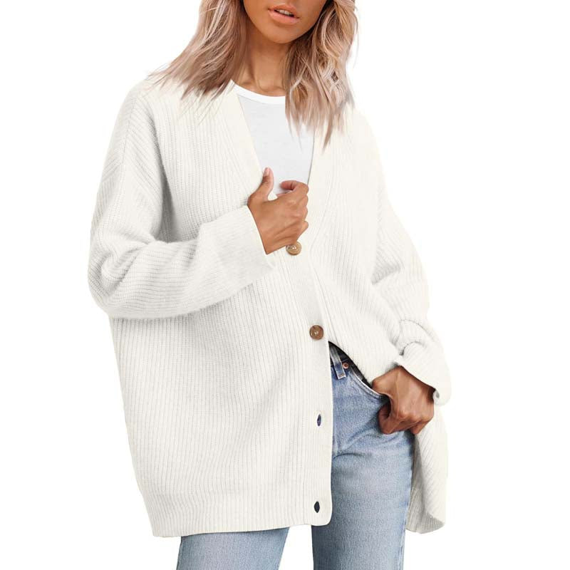 Oversized Strickjacke mit Rippenmuster für Damen - Image 10