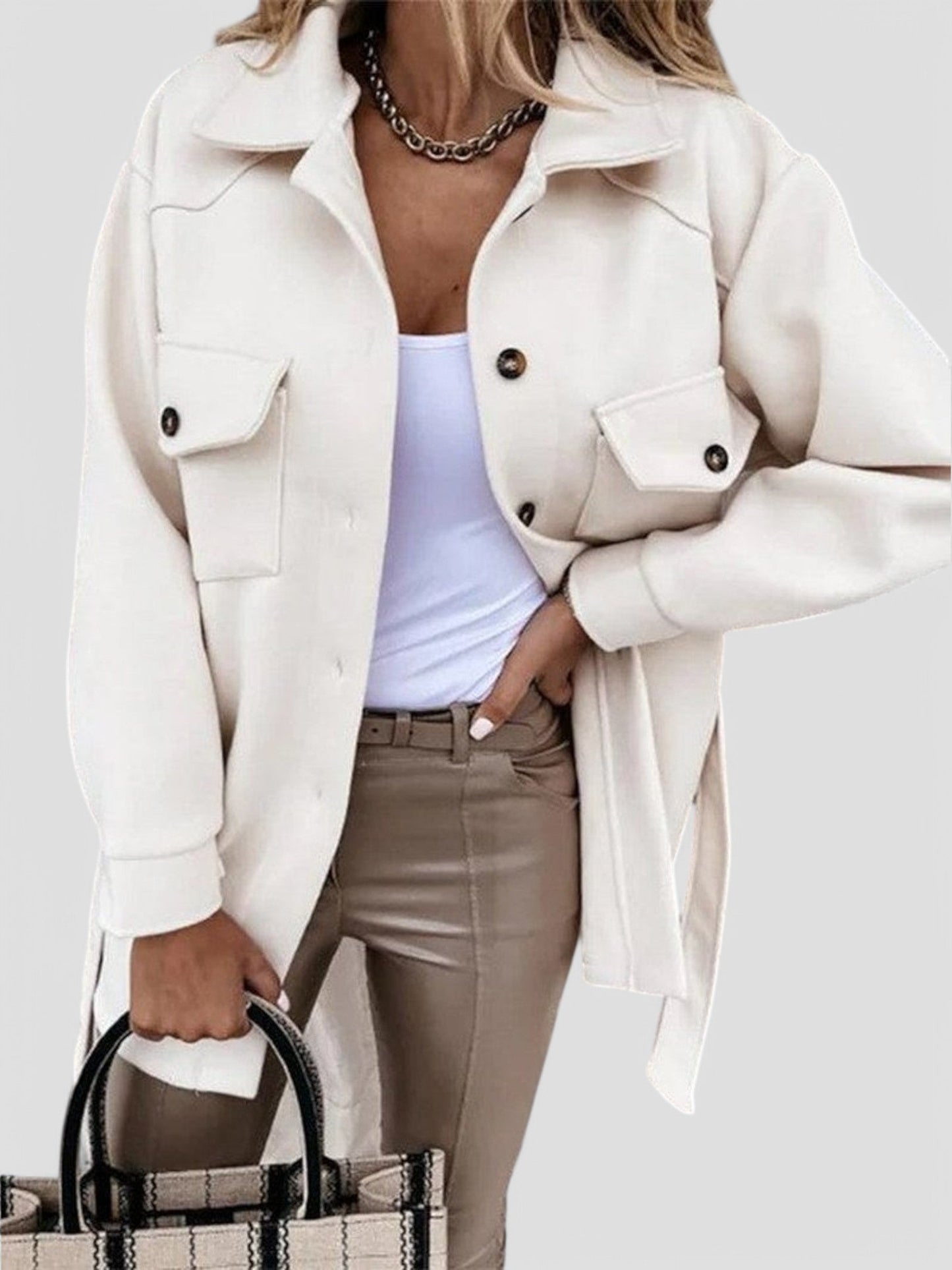 Oversized Shacket Jacke für Damen - Image 4