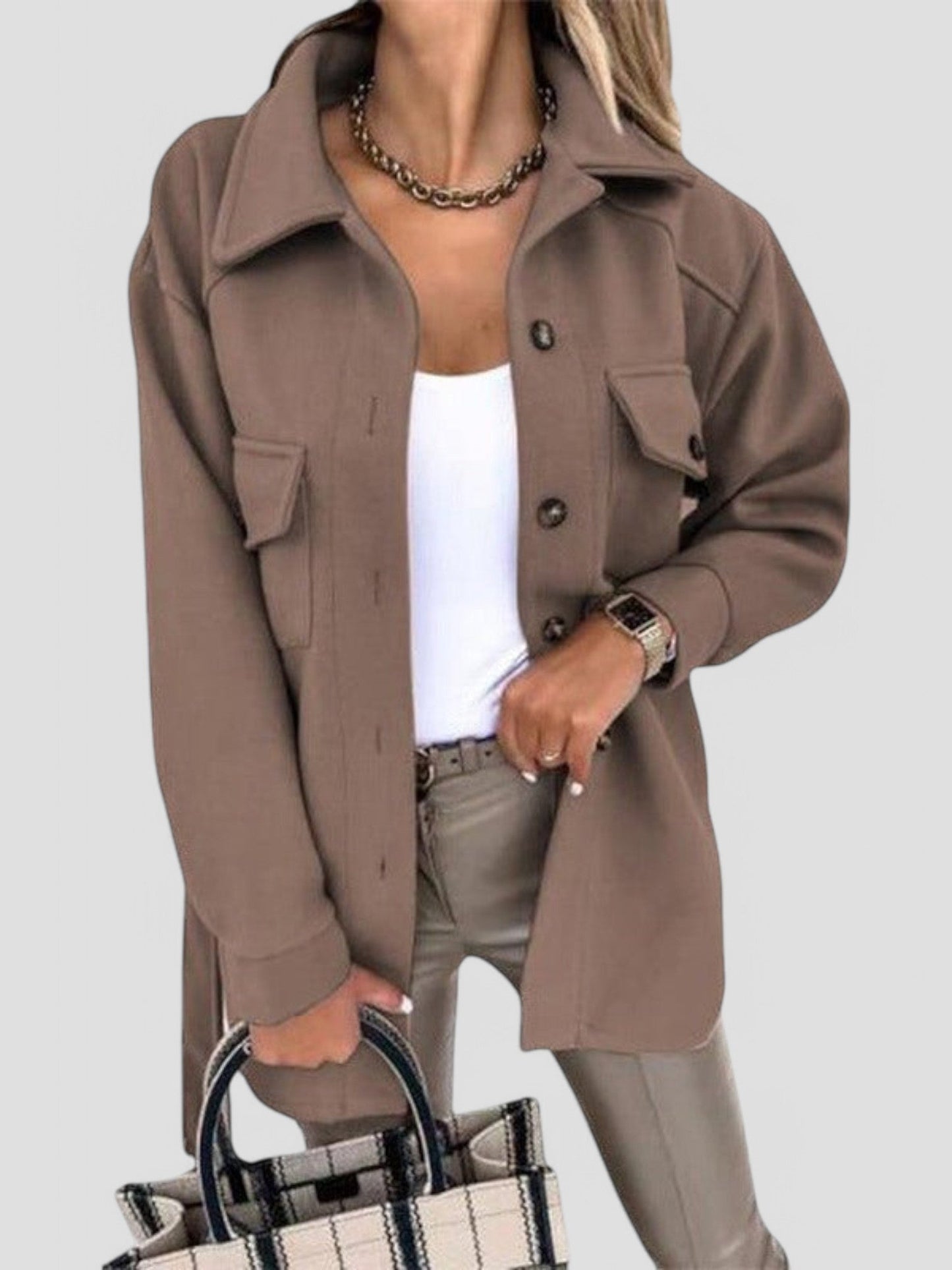 Oversized Shacket Jacke für Damen - Image 5
