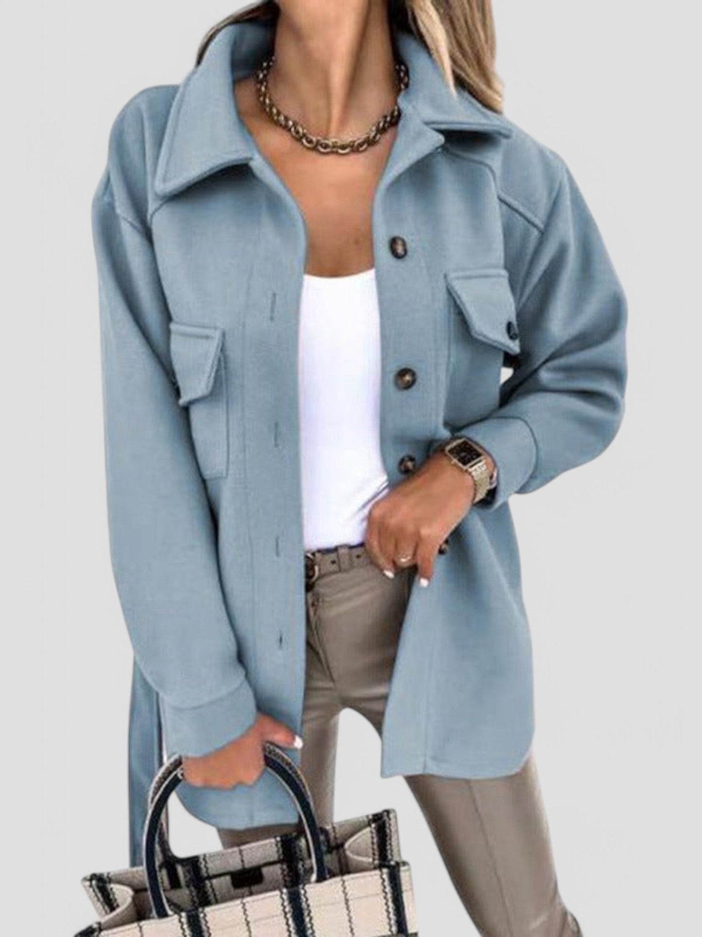 Oversized Shacket Jacke für Damen - Image 9