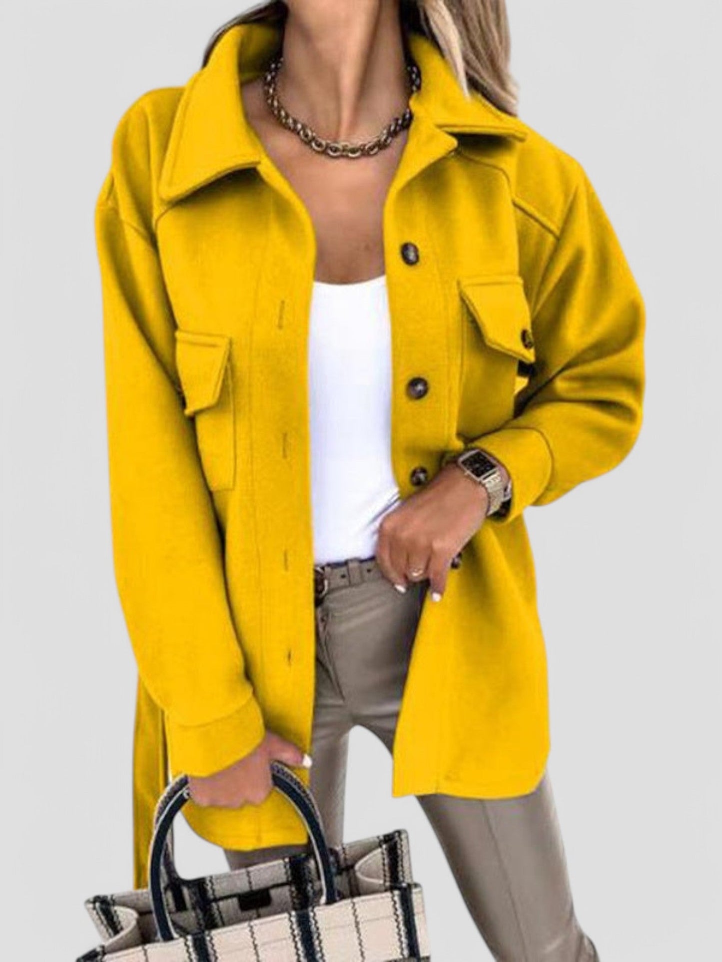 Oversized Shacket Jacke für Damen - Image 10