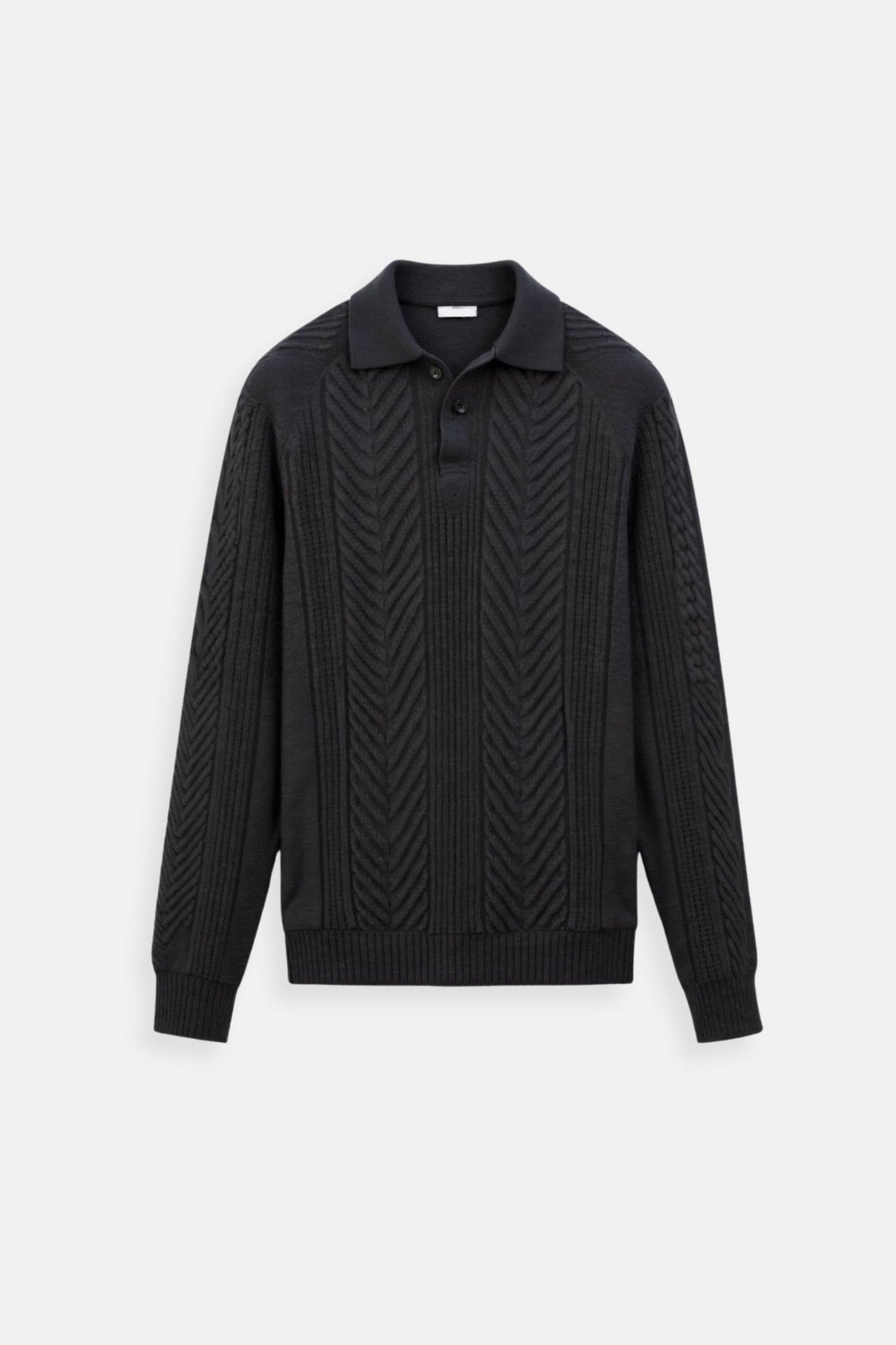 Zopfmuster Polo-Pullover für Herren - Image 9