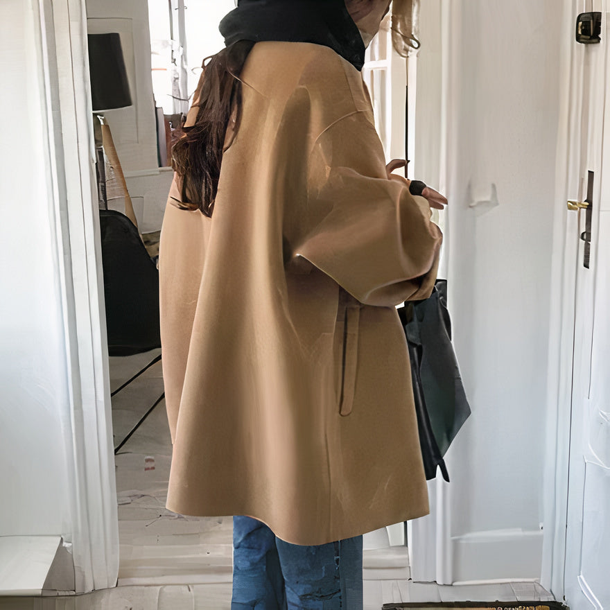 Kurzer Button-Down-Mantel für Damen - Image 4