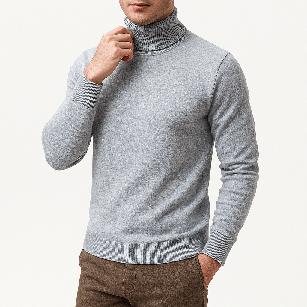 Figurbetonter Rippstrickpullover für Herren - Image 4
