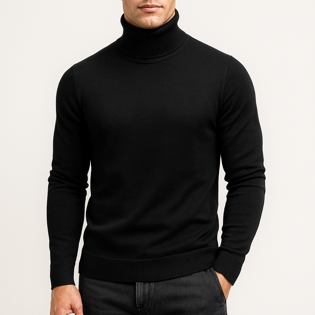 Figurbetonter Rippstrickpullover für Herren - Image 5