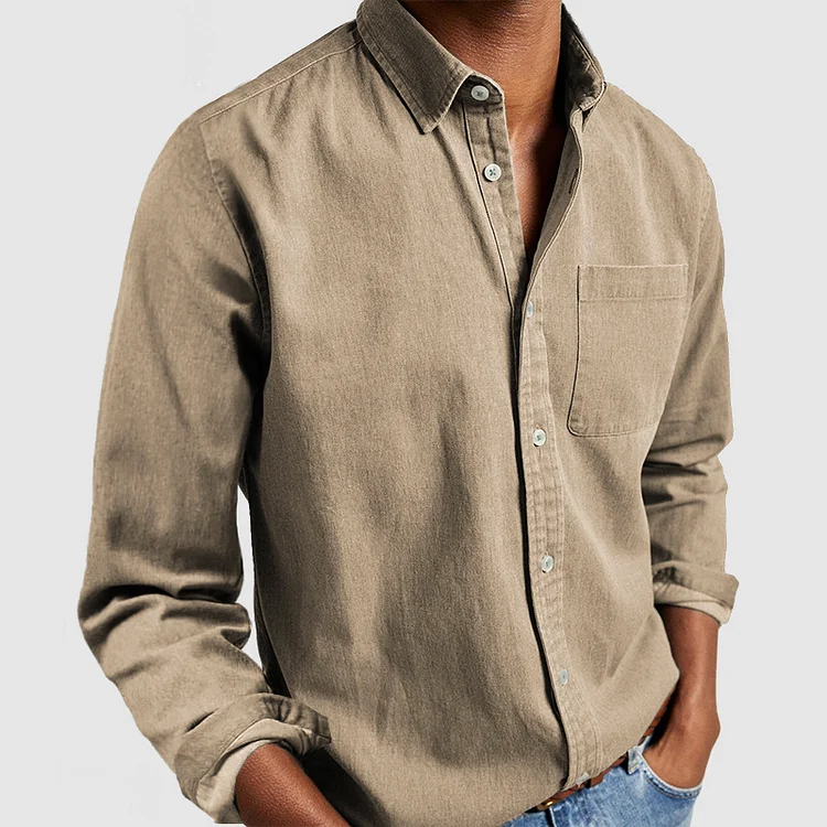 Button-Down Langarmhemd für Herren - Image 3