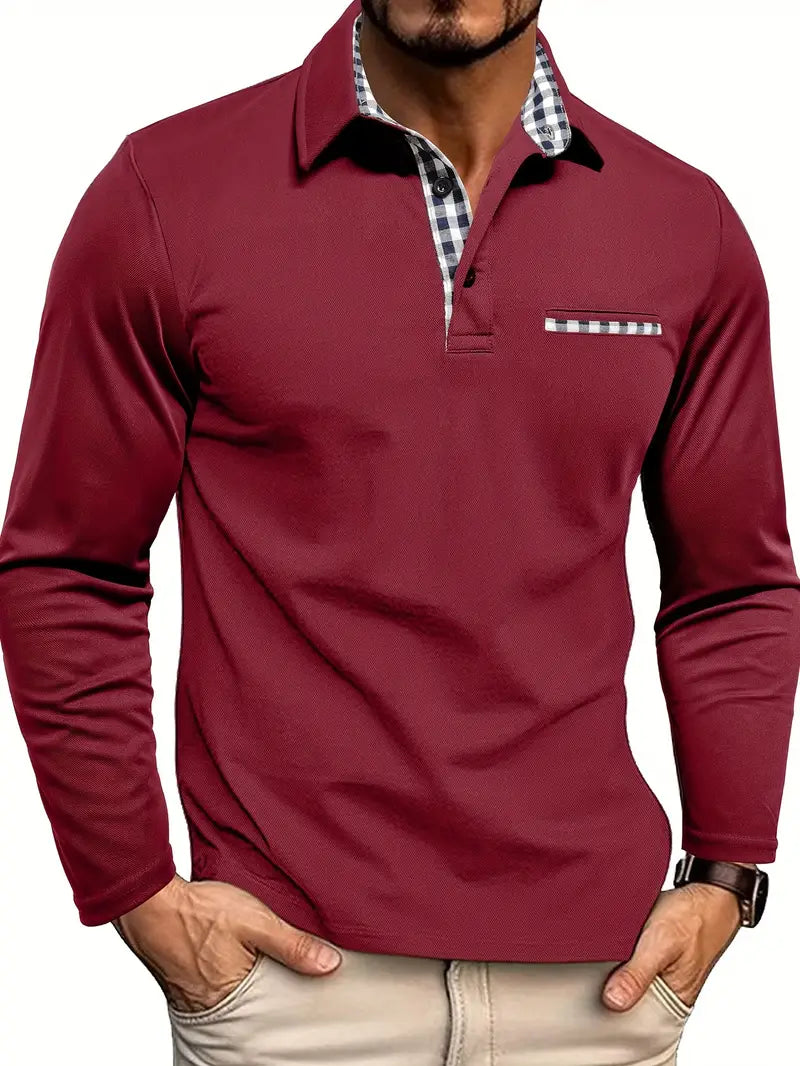 Langarm-Poloshirt für Herren - Image 2