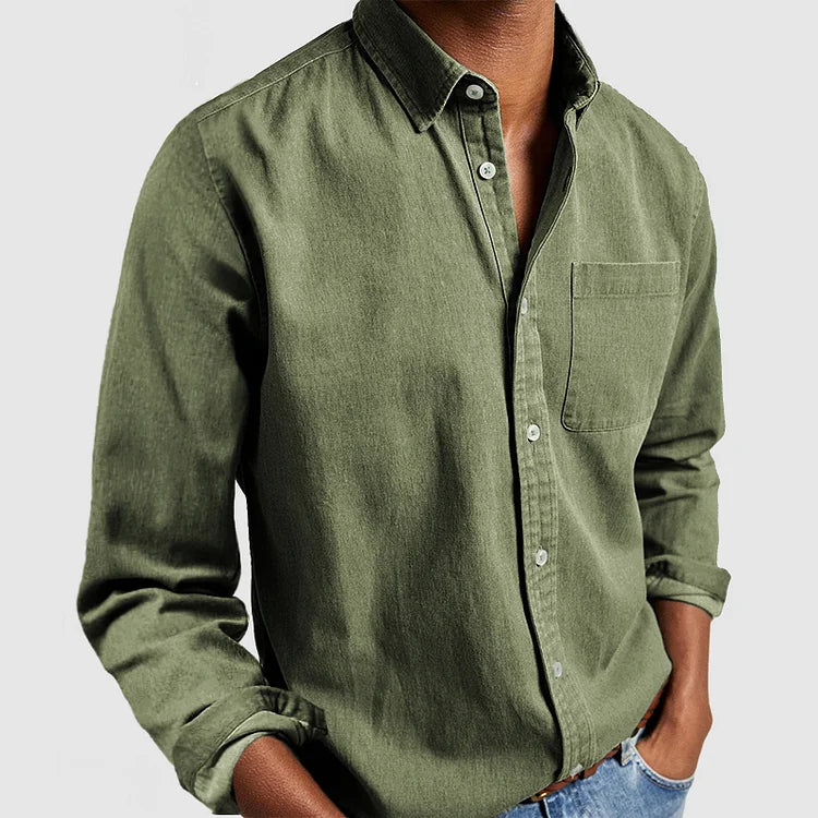 Button-Down Langarmhemd für Herren - Image 7