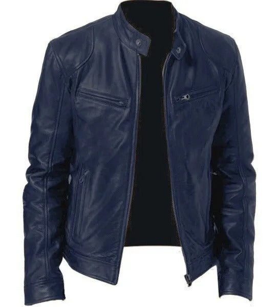 Cafe Racer Lederjacke für Herren - Image 12