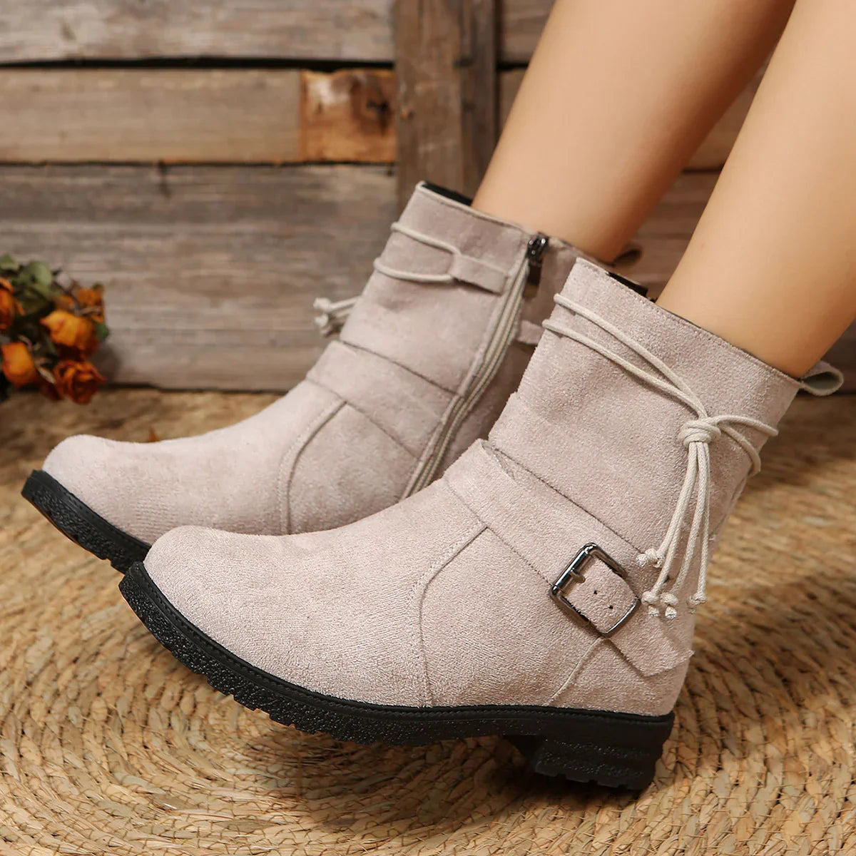 Wildleder Stiefeletten für Damen – zeitlos & elegant – Sophie