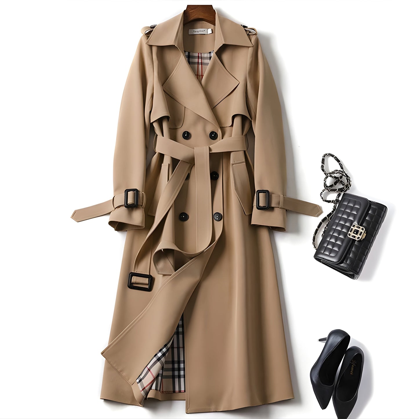 Trenchcoat mit Gürtel für Damen - Image 4