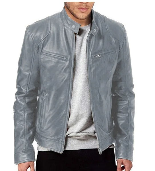 Cafe Racer Lederjacke für Herren - Image 11