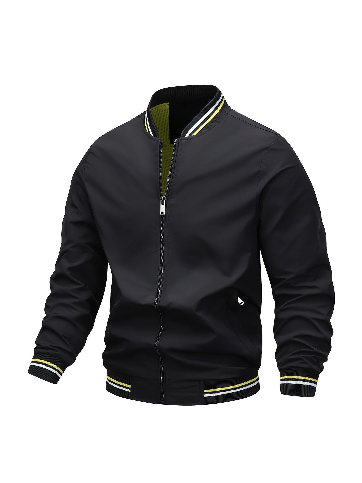 Bomberjacke für Herren mit geripptem Kragen - Image 3