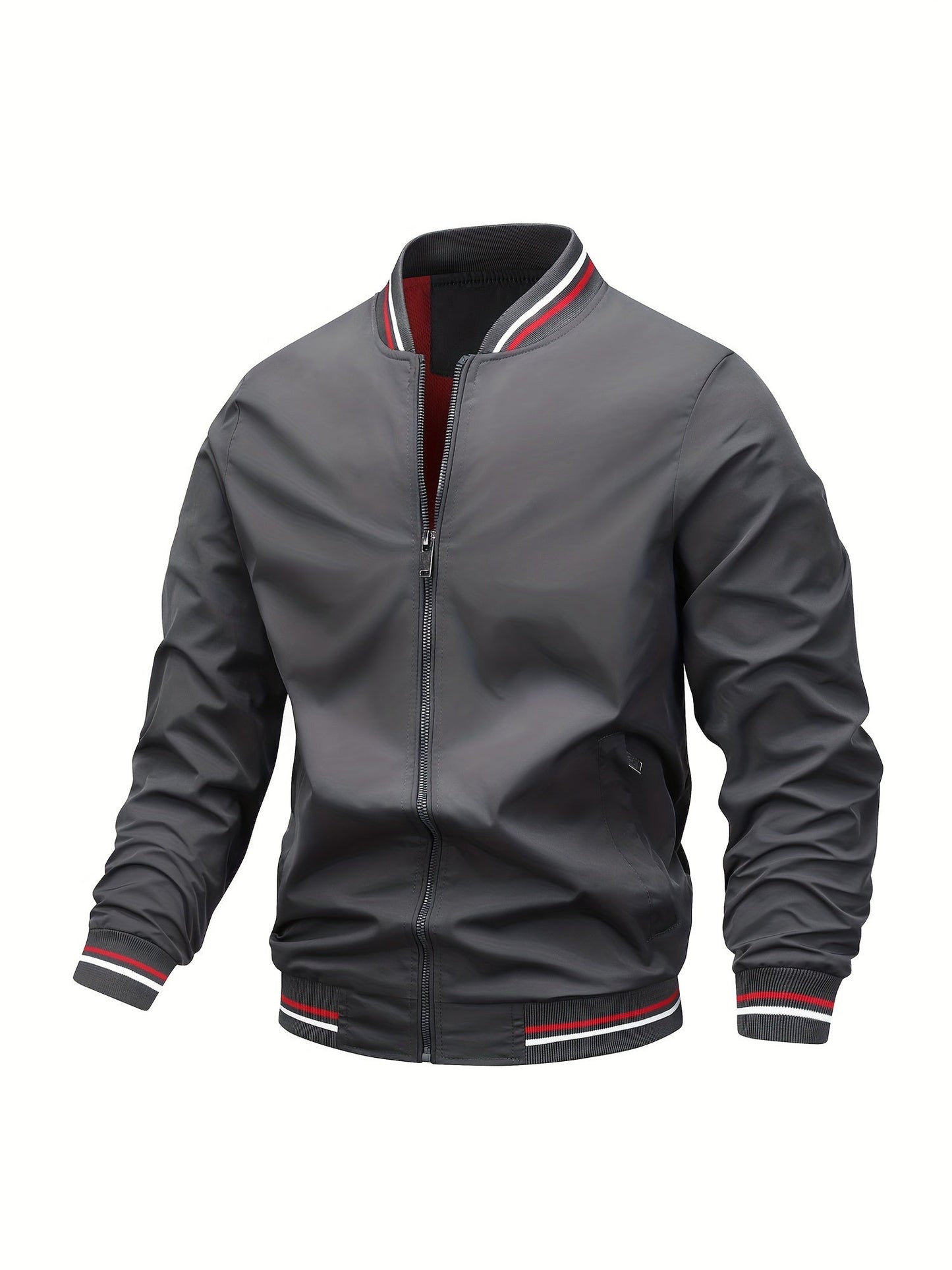 Bomberjacke für Herren mit geripptem Kragen - Image 2