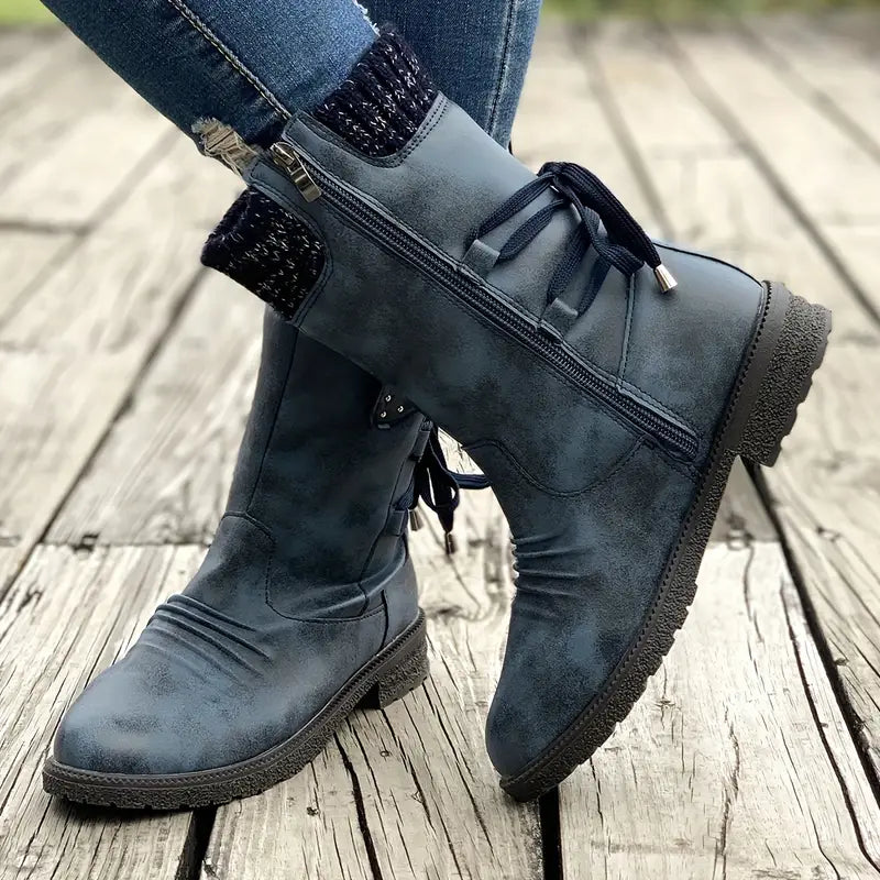 Warme Winterstiefel mit Fleece-Futter für Damen – Sophia
