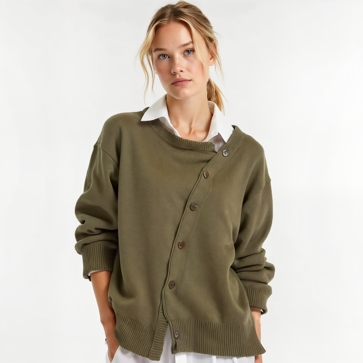 Elysian Asymmetrischer Cardigan
