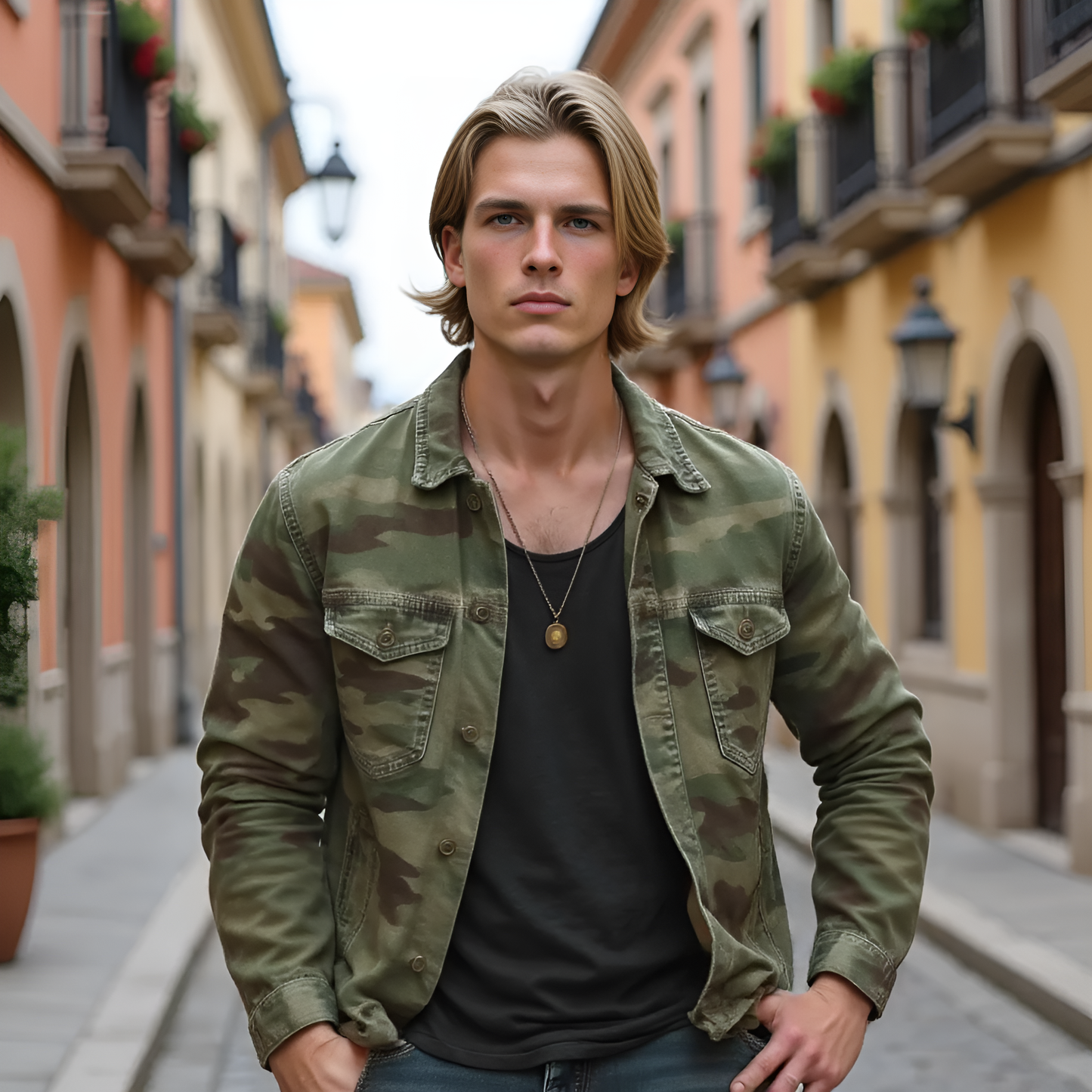 Rogue Camo Denim Jacke