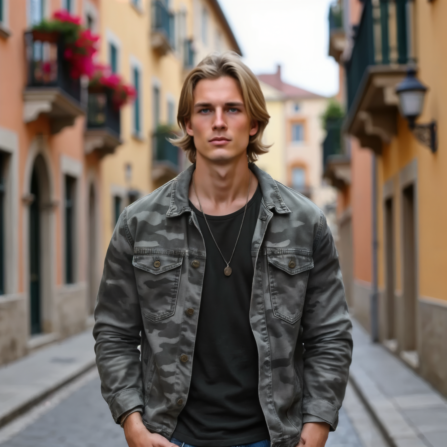 Rogue Camo Denim Jacke