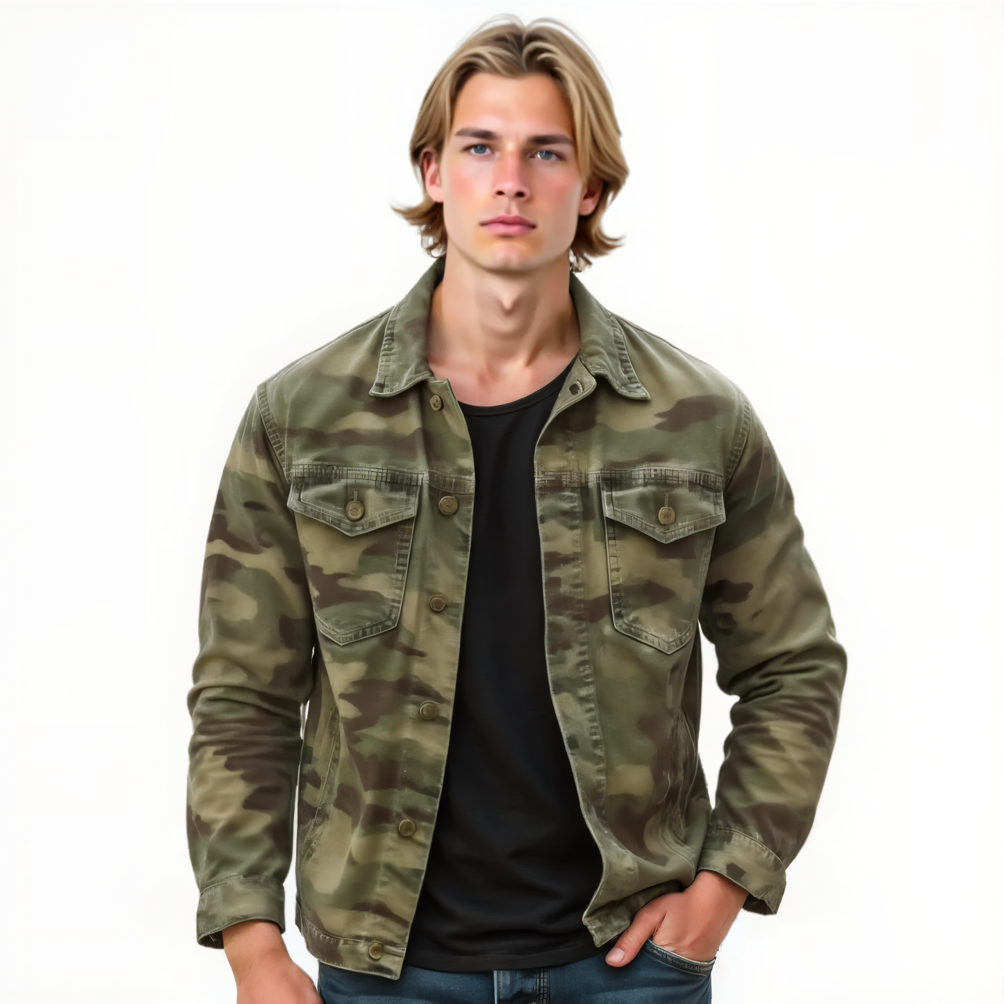 Rogue Camo Denim Jacke