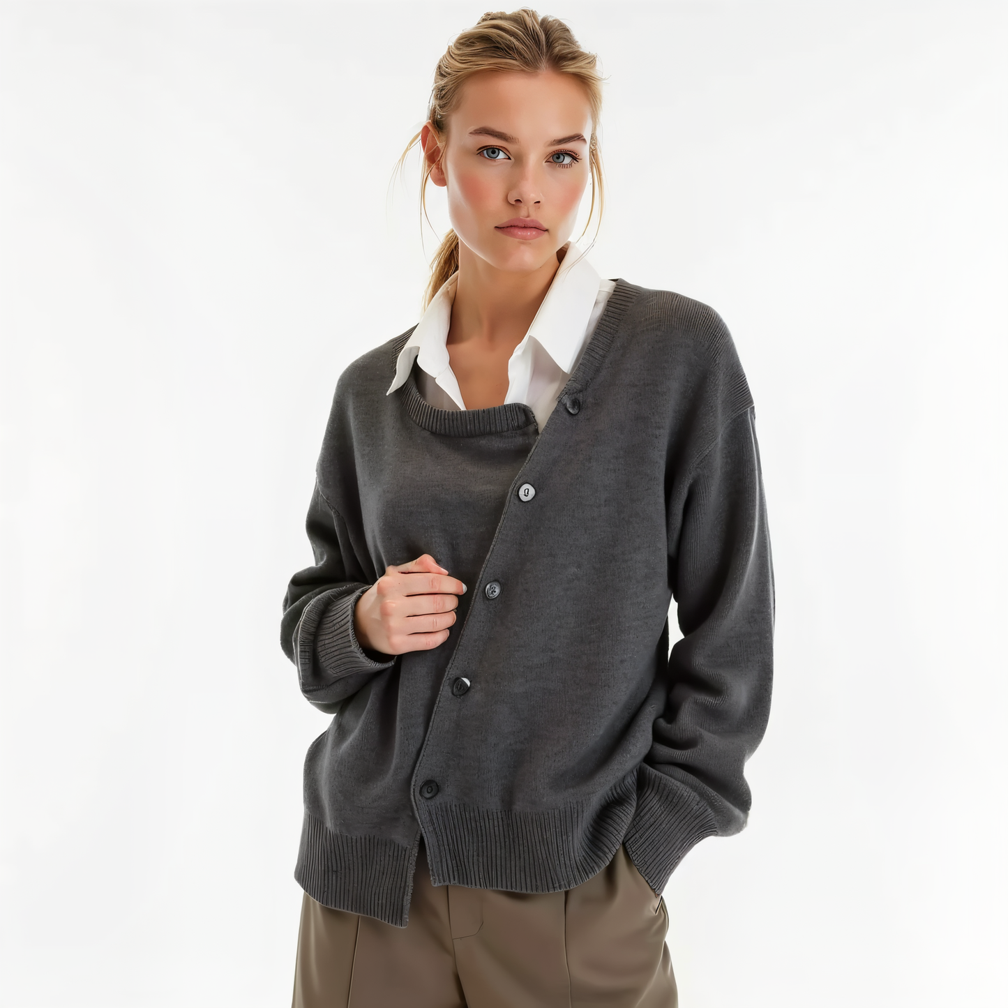 Elysian Asymmetrischer Cardigan