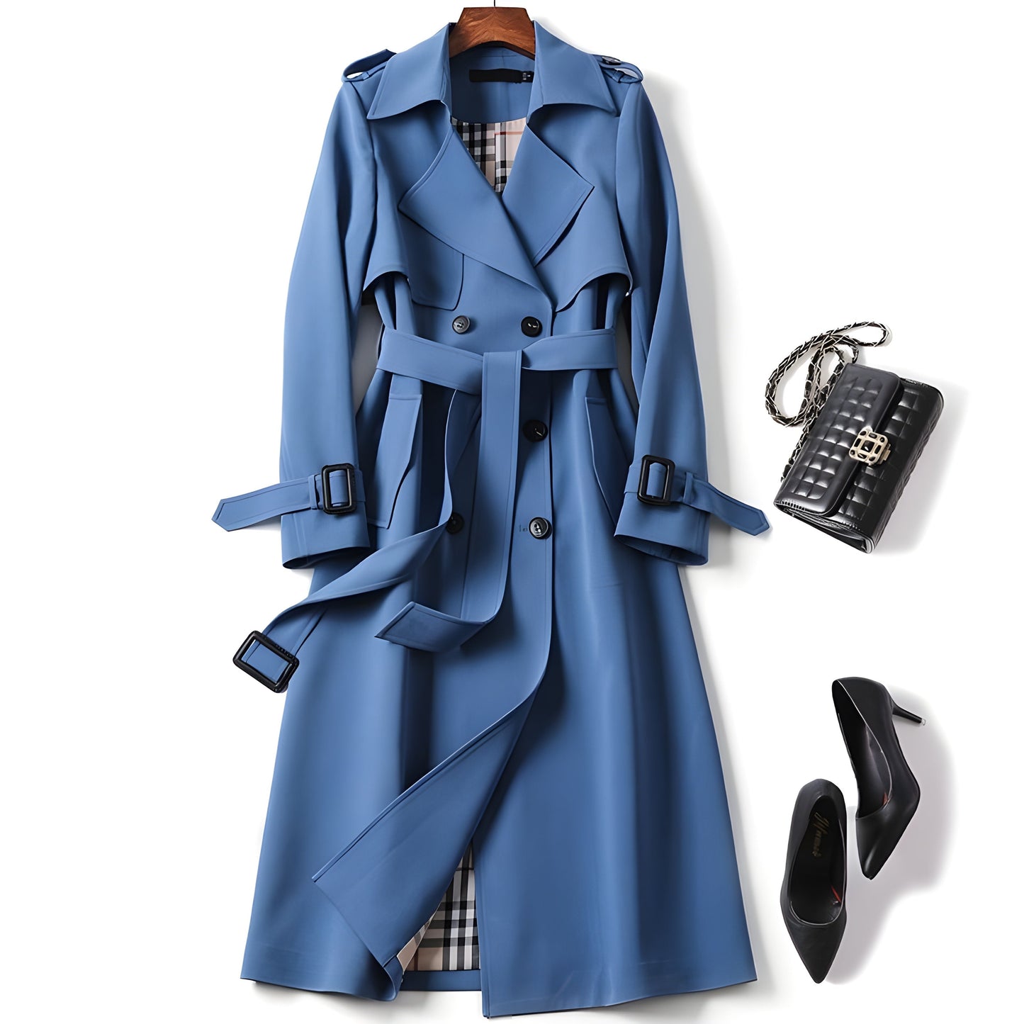 Trenchcoat mit Gürtel für Damen - Image 8