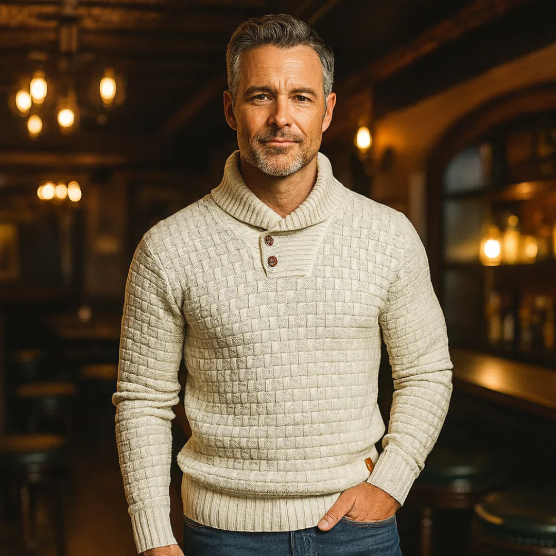 Strickpullover mit Schalkragen für Herren - Image 8