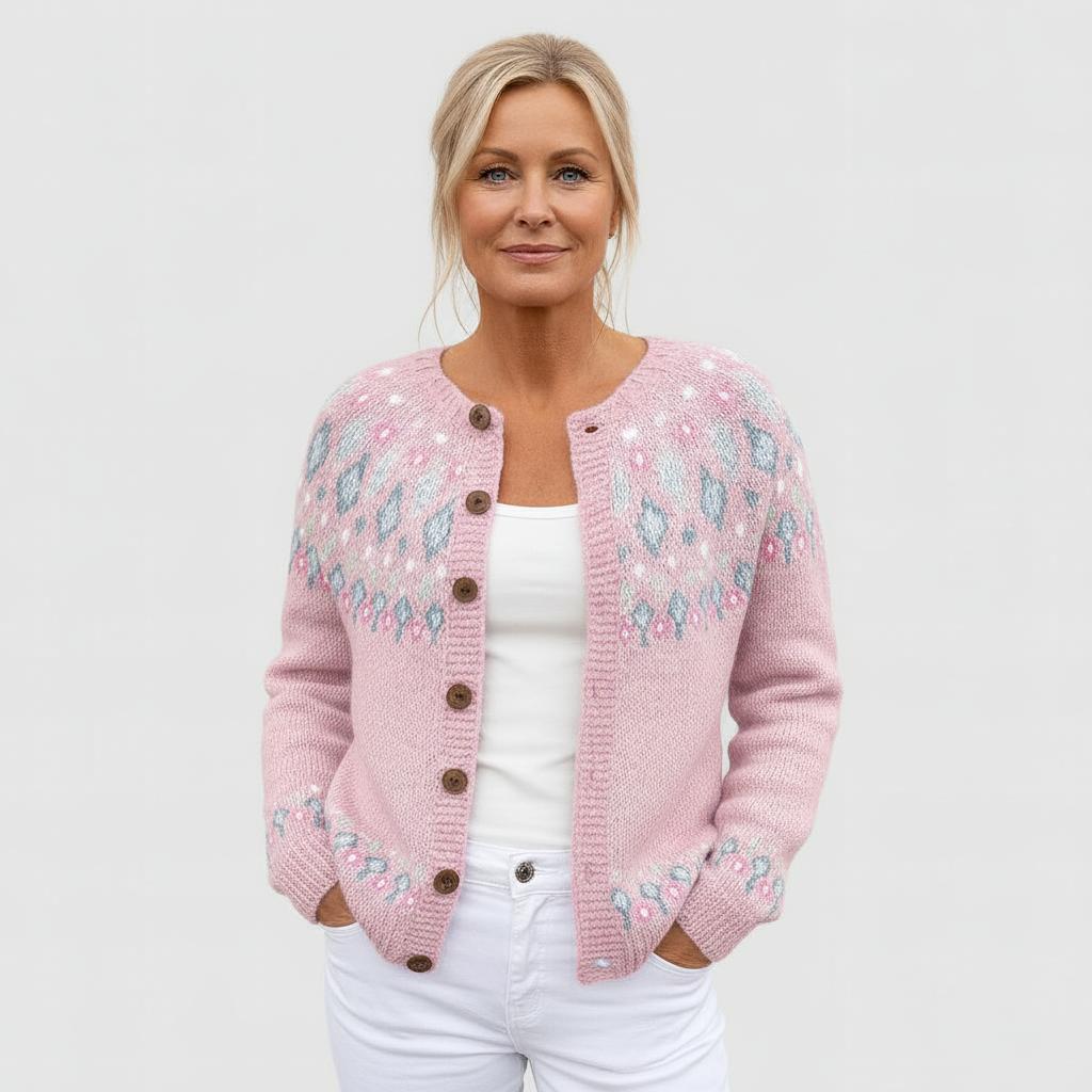 Strickjacke mit Knopfleiste für Damen - Image 1