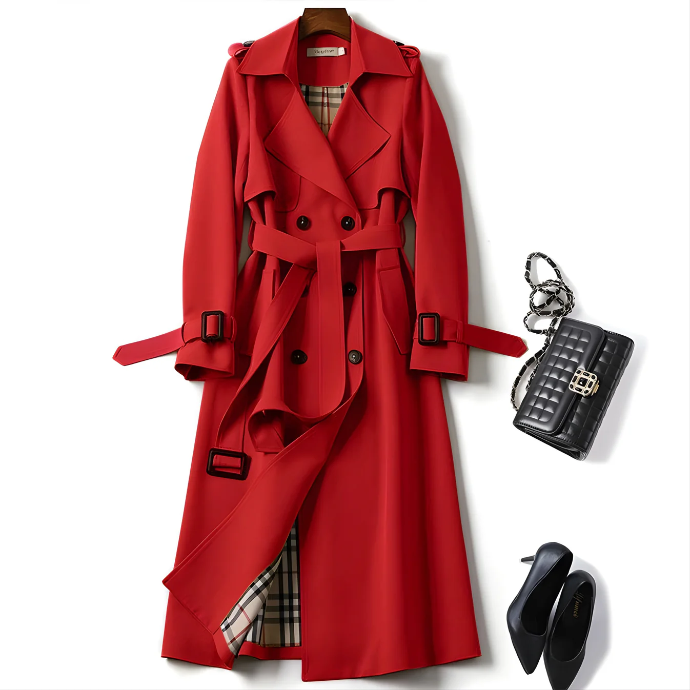 Trenchcoat mit Gürtel für Damen - Image 9