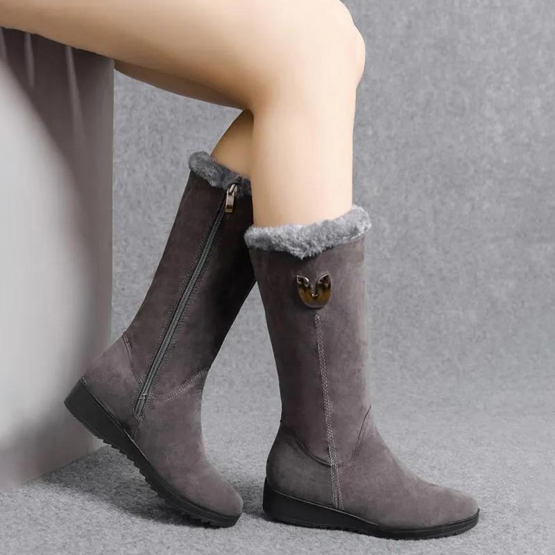 Winterstiefel mit hohem Schaft und warmem Futter – Lena