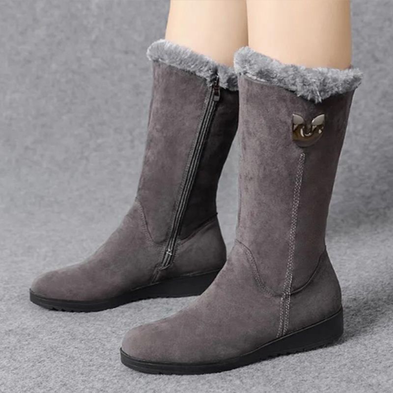 Winterstiefel mit hohem Schaft und warmem Futter – Lena