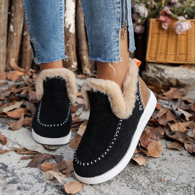 Slip-On Schuhe für Damen mit Kunstfellfutter - Image 2