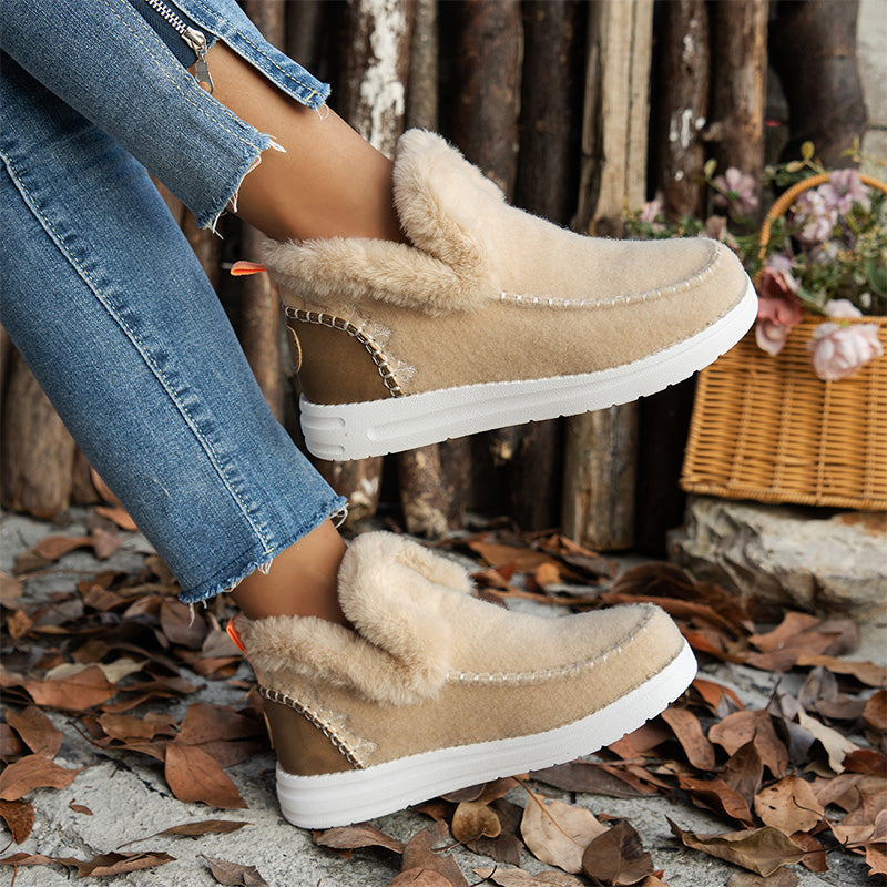 Slip-On Schuhe für Damen mit Kunstfellfutter - Image 4