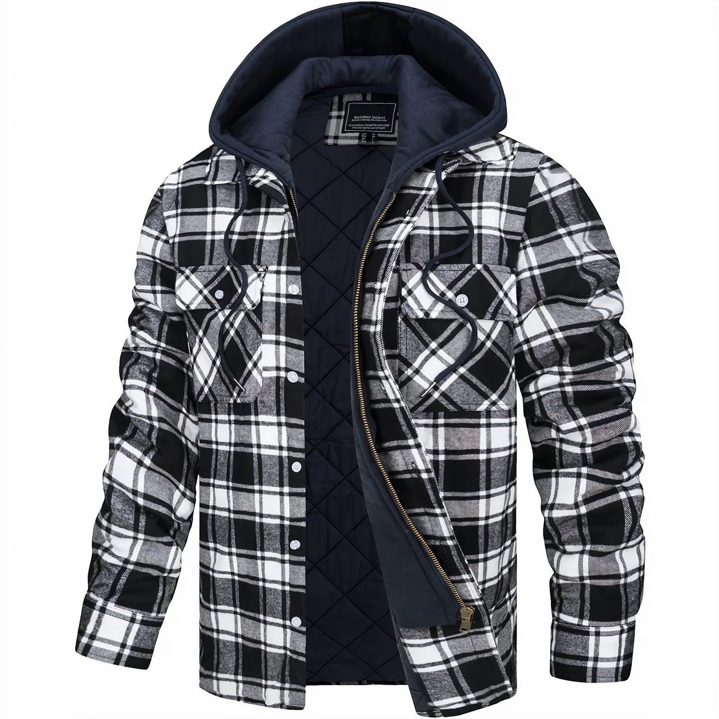 Kapuzen-Plaidjacke für Herren - Image 5